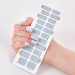 Blue and Gold Nail Wraps